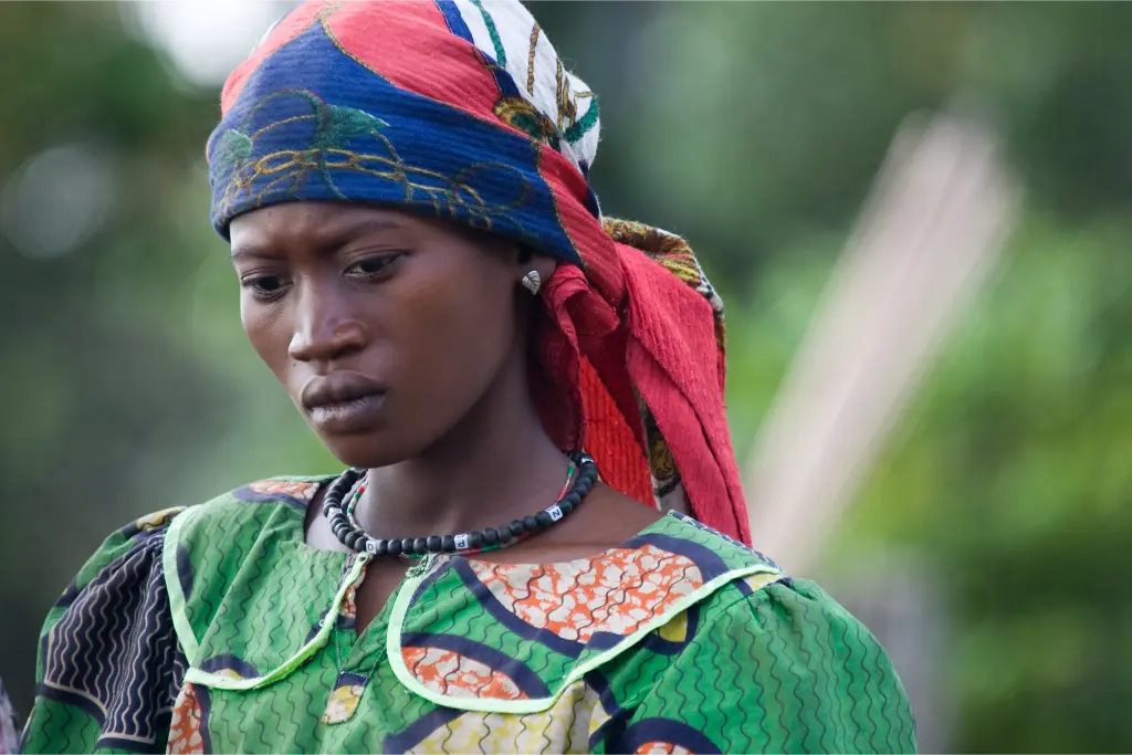 A woman of Bompata Encampment, Democratic Republic of the Congo (DRC). Photo ID 164605. 11/03/2007. Bompata, DRC. UN Photo/Marie Frechon.