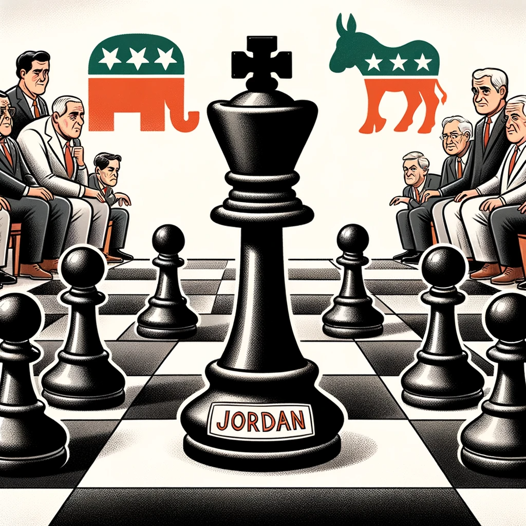 Political Chessboard with GOP Symbols