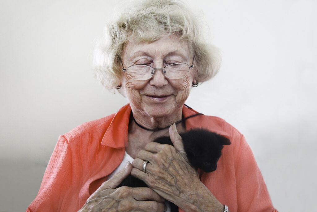 Therapy kittens improve elder care residents' lives exponentially.