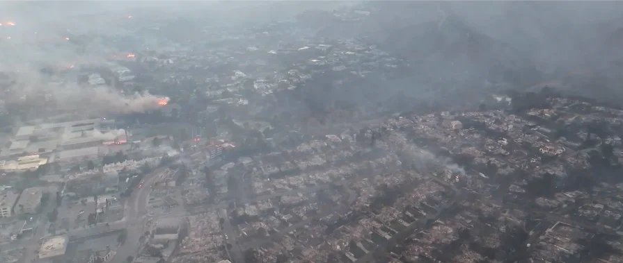 Devastating wildfires rip through southern California forcing people to flee