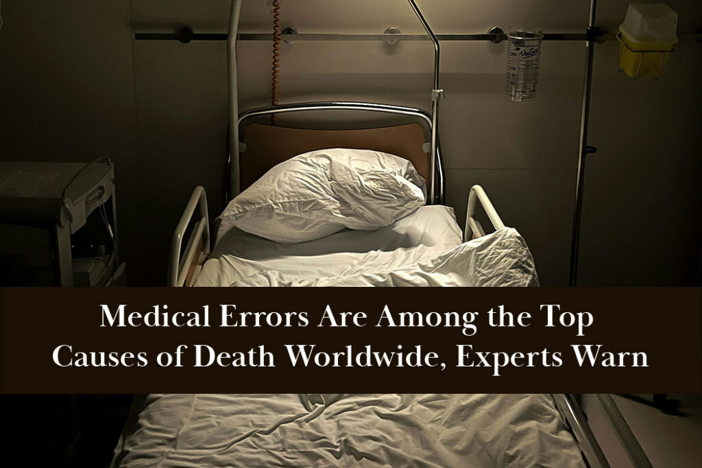 Deaths due to medical errors are only slightly behind cancer and heart attacks