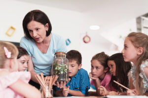 Teaching children to grow food in schools.
